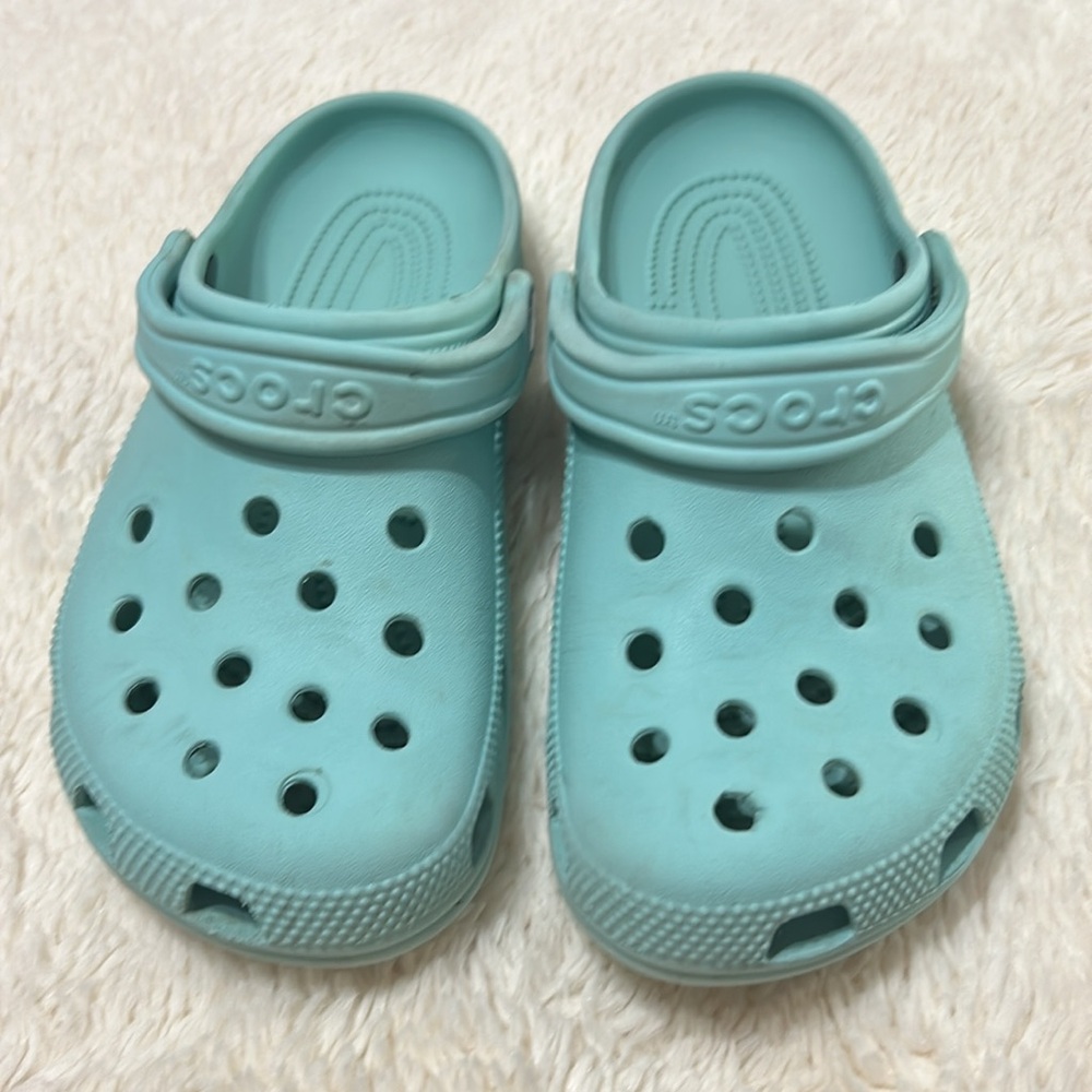 CROCS Light Blue Mules & Clogs